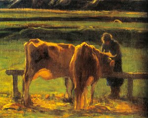 Alla Stanga by Giovanni Segantini