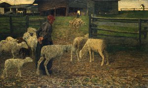 Return to Fold by Giovanni Segantini