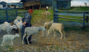 Return to the Stable by Giovanni Segantini