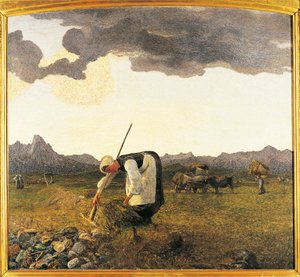 The Hay Harvest by Giovanni Segantini
