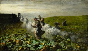 The Pumpkin Harvest, 1897 by Giovanni Segantini