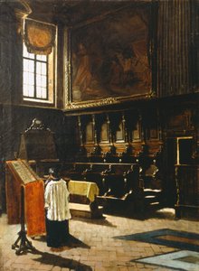 The choir of the church of St Anthony in Milan