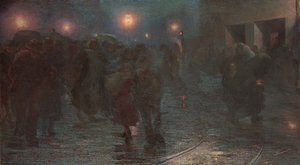 December: The Workers Dawn, 1897 by Giovanni Sottocornola