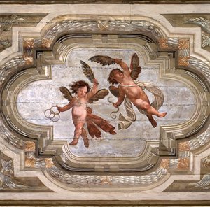 Cupids, Vault of the Hall of the Theological Virtues by Giovanni Stefano Danedi