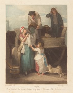 Fresh Gathered Peas, Young Hastings by Giovanni Vendramini after Francis Wheatley