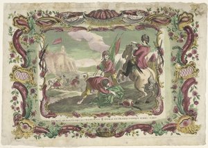Soldiers in Battle for a Fort by Giovanni Volpato (possibly)