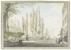 View of Villa Montalto in Rome (La ville Negroni, Views of Rome and Surroundings)