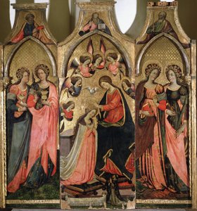 Triptych of the Coronation of the Virgin by Giovanni da Gaeta