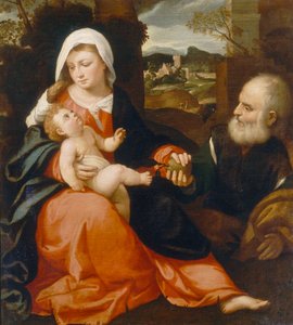 Holy Family by Giovanni de Busi Cariani