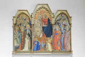 Coronation of the Virgin and Saints by Giovanni del Biondo dal Casentino