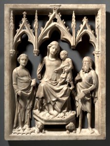 Madonna and Child with Saints Catherine and John the Baptist, c. 1340-1350