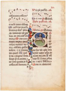 The Psalmist in the Sea, Initial 
