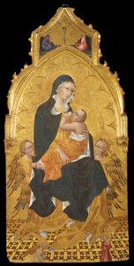 Madonna with Child and Angels. The Annunciation by Giovanni di Paolo