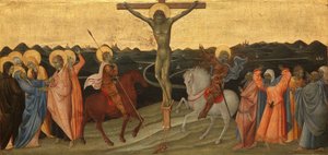 The Crucifixion with Mary, John, Mary Magdalene, St Longinus and the Converted Centurion