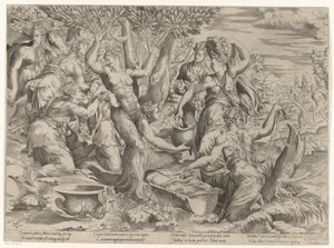 Birth of Adonis by Girolamo Fagiuoli (attributed to)