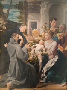 Holy Family with St Anthony of Padua, St Francis of Assisi and St John the Evangelist