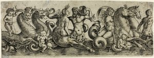 Frieze with Tritons and Nymphs by Girolamo Mocetto