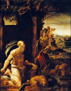 St. Jerome Penitent by Girolamo Muziano