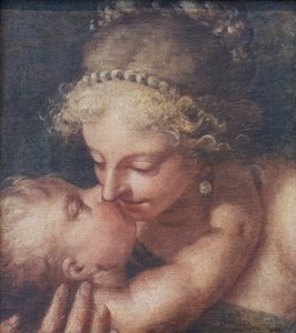 Love Kissing Venus by Girolamo Pellegrini