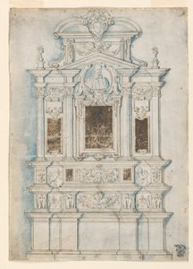 Design for a Sepulchral Wall Monument by Girolamo Rainaldi