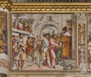Central Nave, Fifth South Span, Christ Before Pilate, Girolamo Romanino