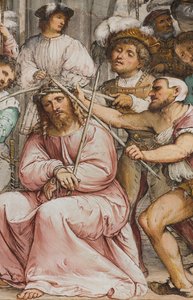 Central Nave, Fourth South Span, Coronation of Thorns, Girolamo Romanino by Girolamo Romanino