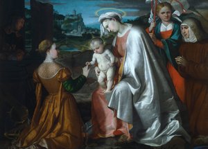 Mystic Marriage of Saint Catherine in the presence of Saints Ursula, Lawrence, and Angela Merici