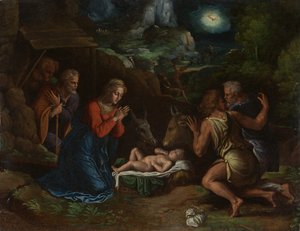 The Adoration of the Shepherds, ca. 1535-40 by Girolamo da Carpi