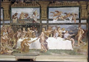Preparations for the Banquet of the Gods for the Wedding of Cupid and Psyche (detail)