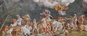 A Battle (detail) by Giulio (and workshop) Romano