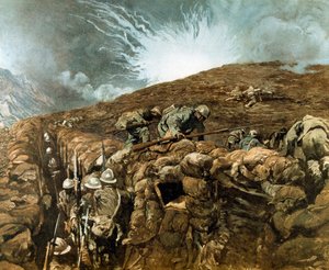 WWI: Trenches Near Gorizia, Italian Campaign Around Isonzo River, September 1917