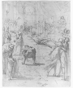 Martyrdom of St Lawrence by Giulio Benso
