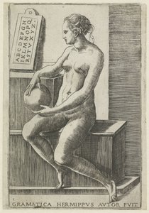 Grammar (The Seven Liberal Arts, series title) by Giulio Bonasone