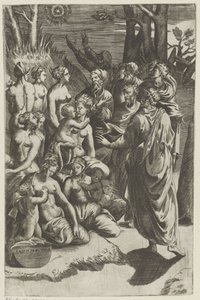 Group of Figures Under Star