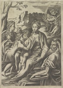 Holy Family with Young John the Baptist and Mary Magdalene
