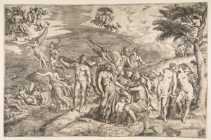 The Judgment of Paris, 16th century by Giulio Bonasone