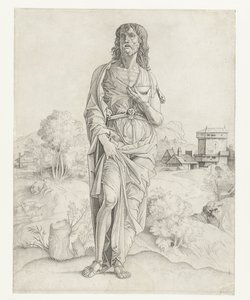 John the Baptist by Giulio Campagnola