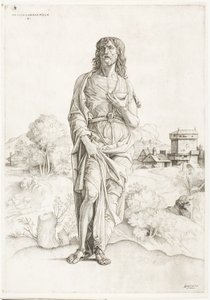 Saint John the Baptist by Giulio Campagnola