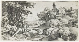 Shepherds in a Landscape, c.1517-1518