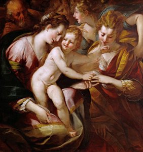 The Mystical Marriage of Saint Catherine by Giulio Cesare Procaccini