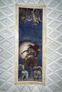 Ceiling of the sun room of the Palace of Té in Mantua by Giulio Romano
