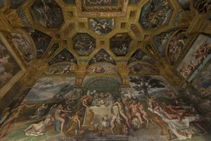 Fresco Detail from the Chamber of Amor and Psyche by Giulio Romano