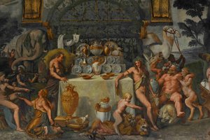 Fresco (detail) from the Chamber of Amor and Psyche, 1526-1534 by Giulio Romano