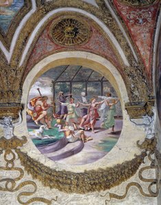 One of frescoes from Chamber of Winds or of Zodiac
