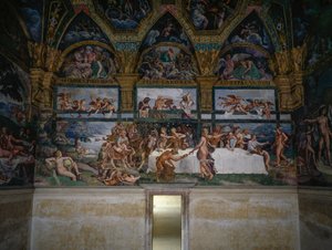 Wedding Feast or Banquet of Gods (detail) by Giulio Romano