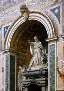 View of the monument dedicated to Pope Leon XIII by Giulio Tadolini