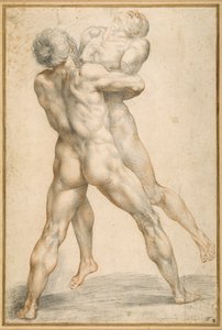 Hercules wrestling with Antaeus