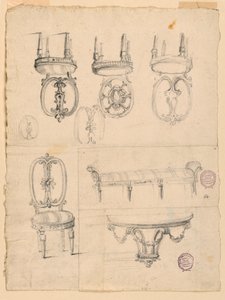 Chairs and Architectural Sketches