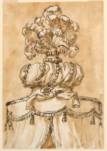 (Detail) of a Plumed Canopy Finial by Giuseppe Barberi