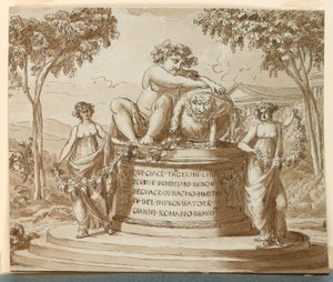 Sepulchral Monument for Poet Tagerini by Giuseppe Barberi